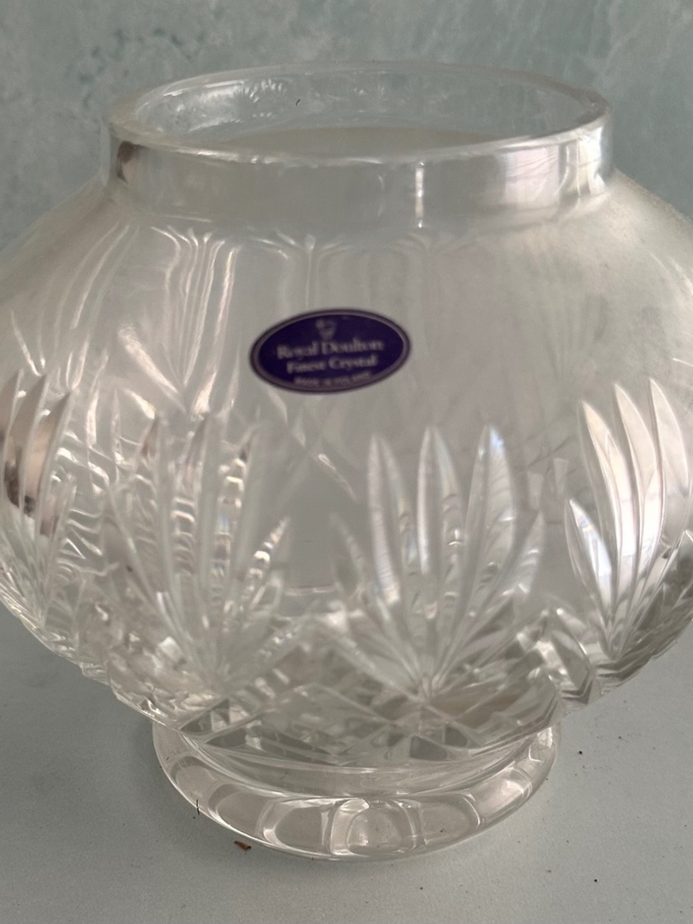 Royal Doulton Lead Crystal Vase